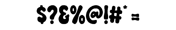 Bubble Month Regular Font OTHER CHARS