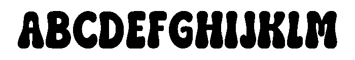 Bubble Month Regular Font UPPERCASE