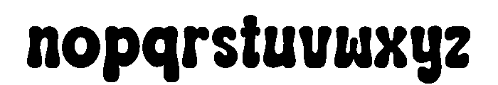 Bubble Month Regular Font LOWERCASE