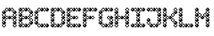 Bubble Pixel-7 Bead Font UPPERCASE