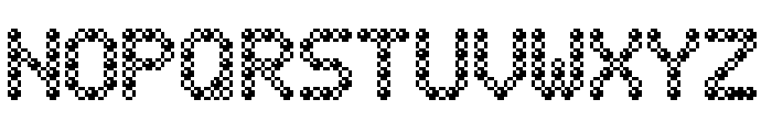 Bubble Pixel-7 Bead Font LOWERCASE