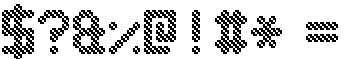 Bubble Pixel-7 Hatch Font OTHER CHARS