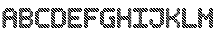 Bubble Pixel-7 Hatch Font UPPERCASE