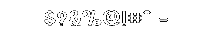 Bubble Smoke Font OTHER CHARS