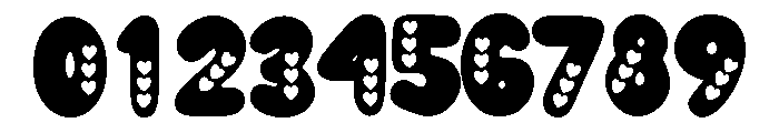 Bubble Valentine Font OTHER CHARS