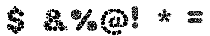 Bubble Font OTHER CHARS