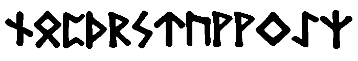 Bubble_Runes Font UPPERCASE