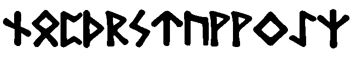 Bubble_Runes Font LOWERCASE