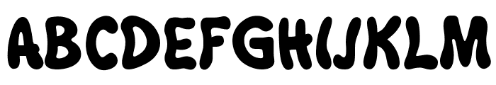 Bubblegun Font UPPERCASE