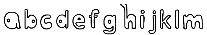 Bubblesfont Regular Font LOWERCASE