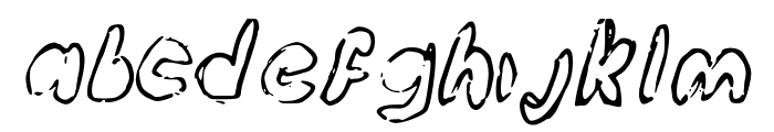 BubbleubbleKicksSomeAss Font LOWERCASE