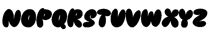 Bubbling Font UPPERCASE