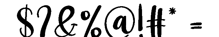 Bubbly1 Font OTHER CHARS