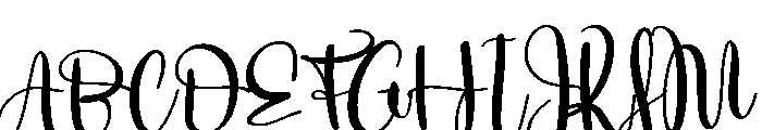 Bubbly1 Font UPPERCASE