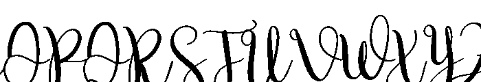 Bubbly1 Font UPPERCASE