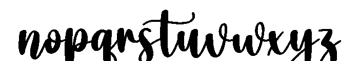 Bubbly1 Font LOWERCASE