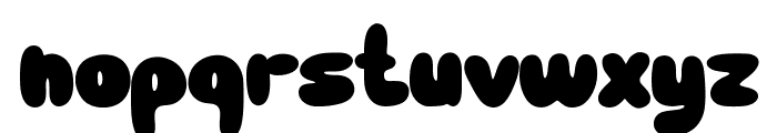 Bublles Font LOWERCASE
