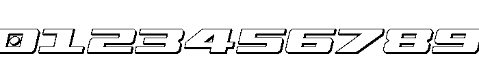 Buckin' Bronc 3D Italic Font OTHER CHARS