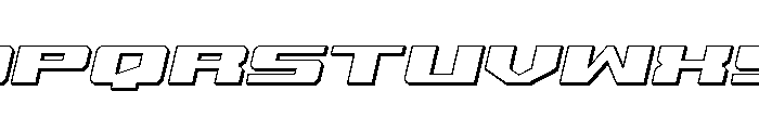 Buckin' Bronc 3D Italic Font UPPERCASE