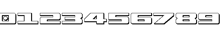 Buckin' Bronc 3D Font OTHER CHARS