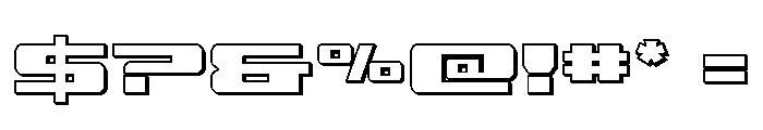 Buckin' Bronc 3D Font OTHER CHARS