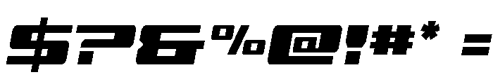 Buckin' Bronc Condensed Italic Font OTHER CHARS