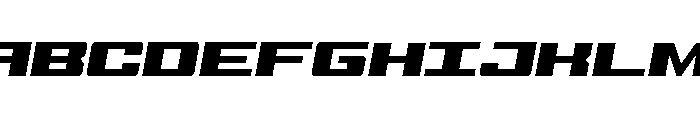 Buckin' Bronc Condensed Italic Font UPPERCASE