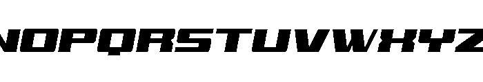 Buckin' Bronc Condensed Italic Font LOWERCASE