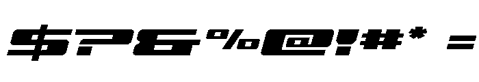 Buckin' Bronc Expanded Italic Font OTHER CHARS