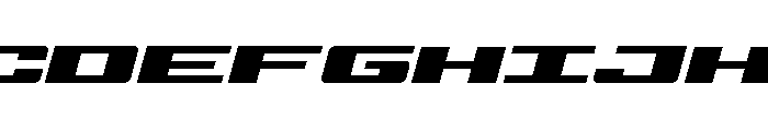Buckin' Bronc Expanded Italic Font UPPERCASE