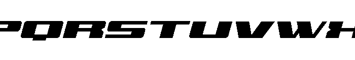Buckin' Bronc Expanded Italic Font LOWERCASE