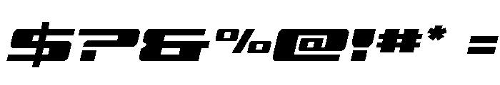 Buckin' Bronc Italic Font OTHER CHARS