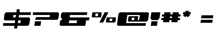 Buckin' Bronc Semi-Italic Font OTHER CHARS