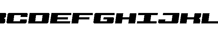 Buckin' Bronc Semi-Italic Font UPPERCASE
