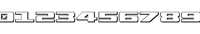 Buckin' Bronc Spaced 3D Font OTHER CHARS
