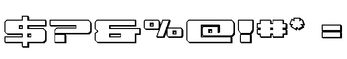 Buckin' Bronc Spaced 3D Font OTHER CHARS