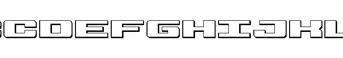 Buckin' Bronc Spaced 3D Font UPPERCASE