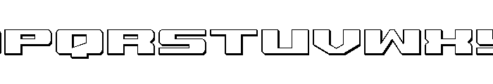 Buckin' Bronc Spaced 3D Font UPPERCASE
