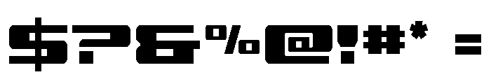 Buckin' Bronc Spaced Condensed Font OTHER CHARS