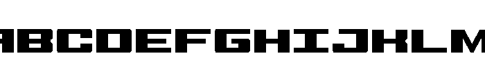 Buckin' Bronc Spaced Condensed Font UPPERCASE