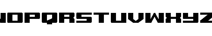 Buckin' Bronc Spaced Condensed Font UPPERCASE