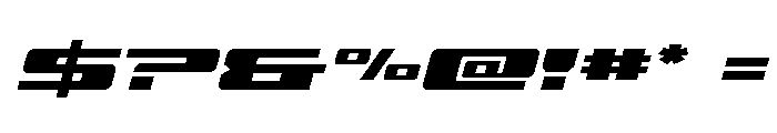 Buckin' Bronc Spaced ExpanItal Font OTHER CHARS