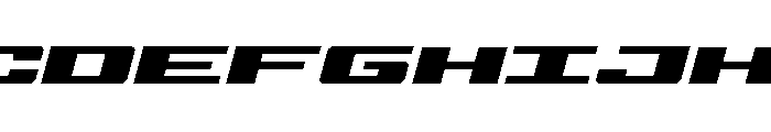 Buckin' Bronc Spaced ExpanItal Font UPPERCASE