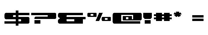 Buckin' Bronc Spaced Expanded Font OTHER CHARS