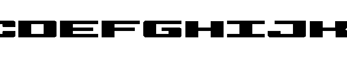 Buckin' Bronc Spaced Expanded Font UPPERCASE