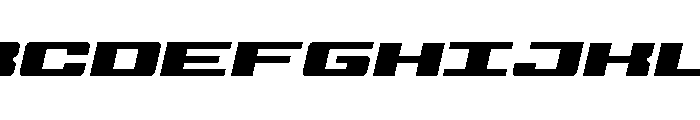 Buckin' Bronc Spaced Italic Font UPPERCASE