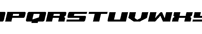 Buckin' Bronc Spaced Italic Font UPPERCASE