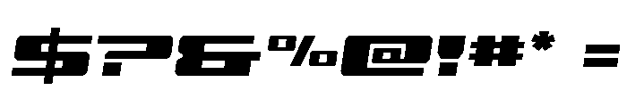 Buckin' Bronc Spaced Semi-Ital Font OTHER CHARS