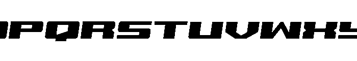 Buckin' Bronc Spaced Semi-Ital Font UPPERCASE