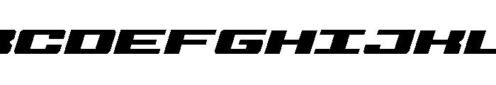 Buckin' Bronc Spaced SuperItal Font UPPERCASE